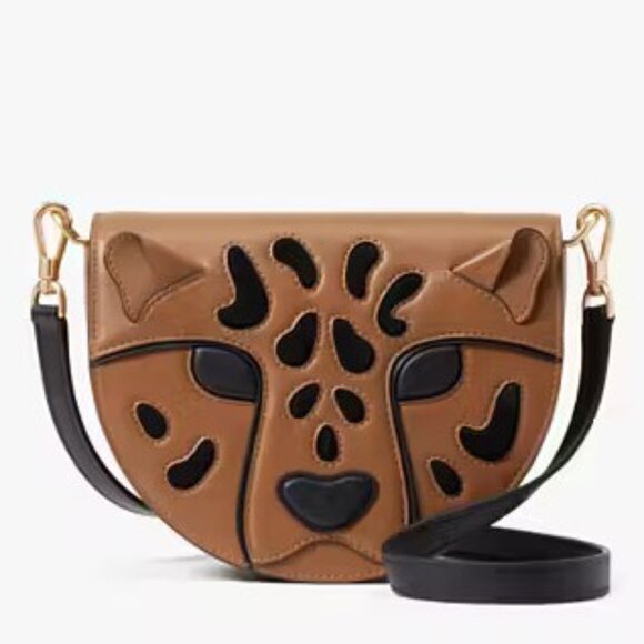 Lucy 3D Leopard Flap Crossbody